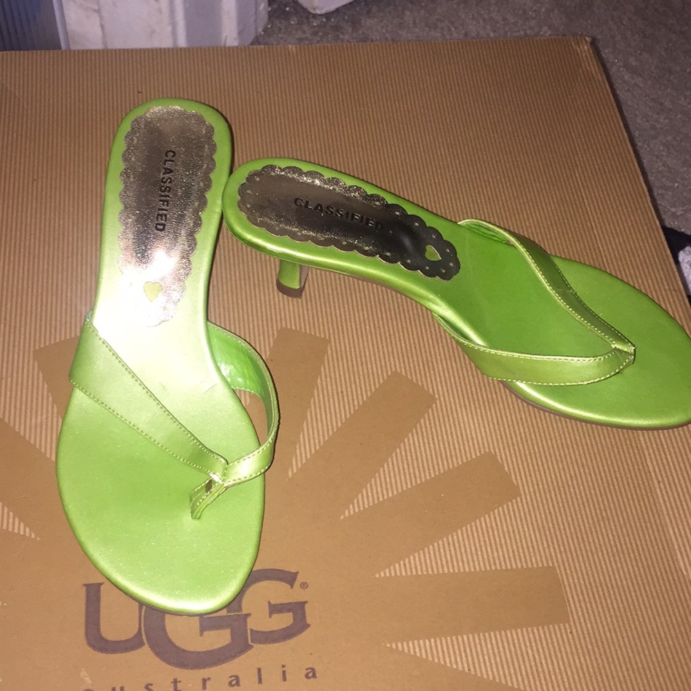 Green Sandal Heels